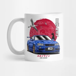 JDM Nippon Nissan Skyline GT-R R34 Mug